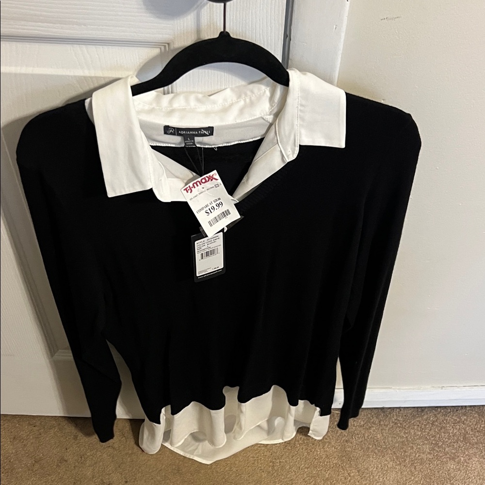 Black and White Women's Top